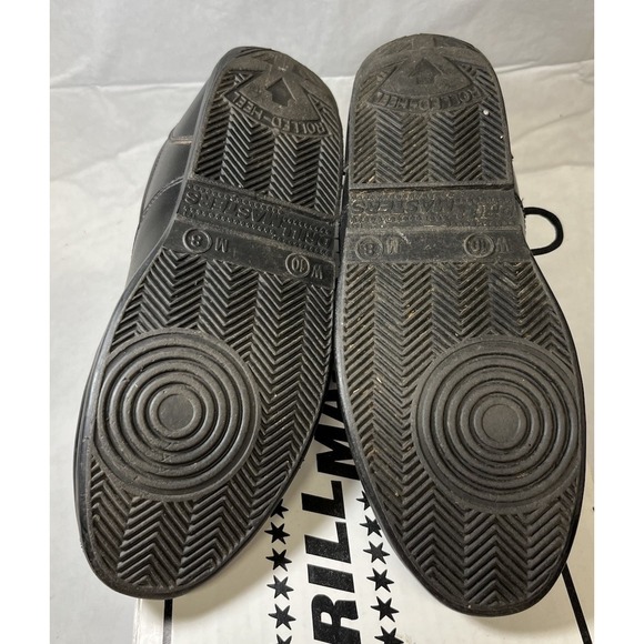 DrillMasters Marching Shoes Mens 8 Womens 10 Lace Up Sneaker Black Faux Leather - Picture 8 of 8